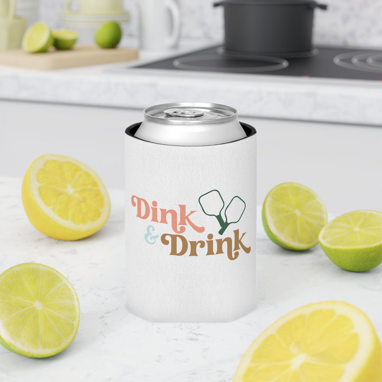 Dink and Drink Pickleball Can Cooler