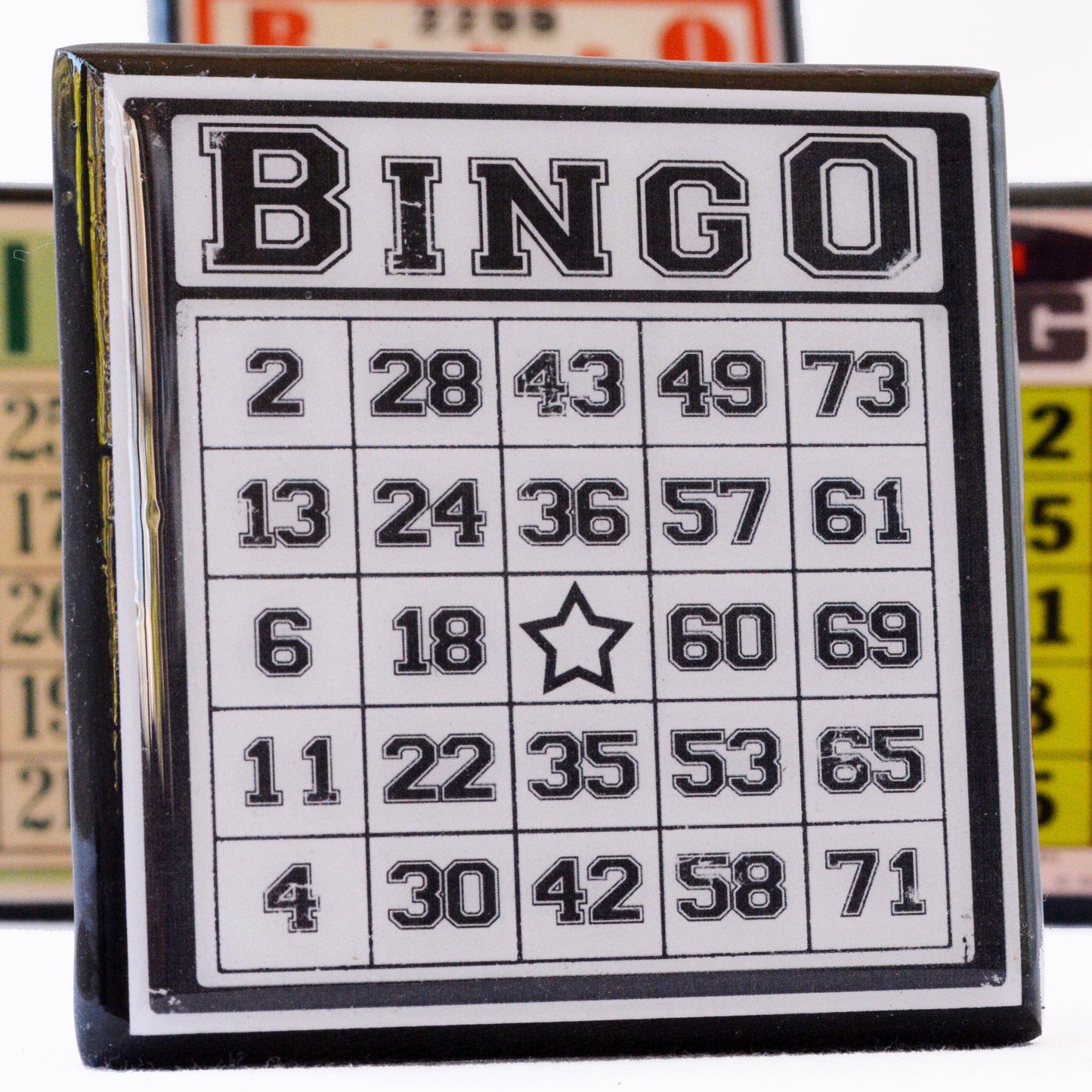 Bingo! Vintage Bingo Card Coaster Set