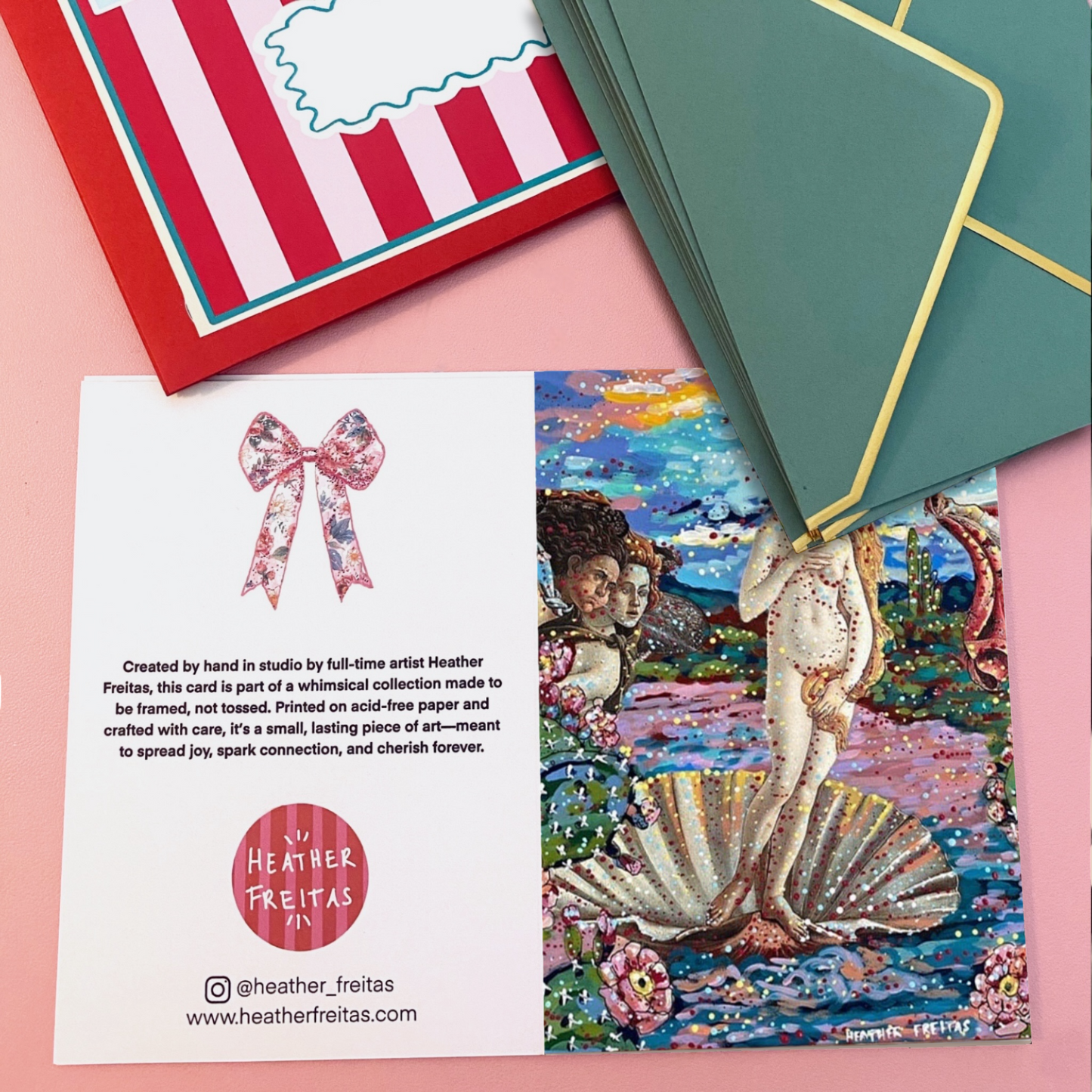 Desert Birth Of Venus - Greeting Card / Fine Art Print