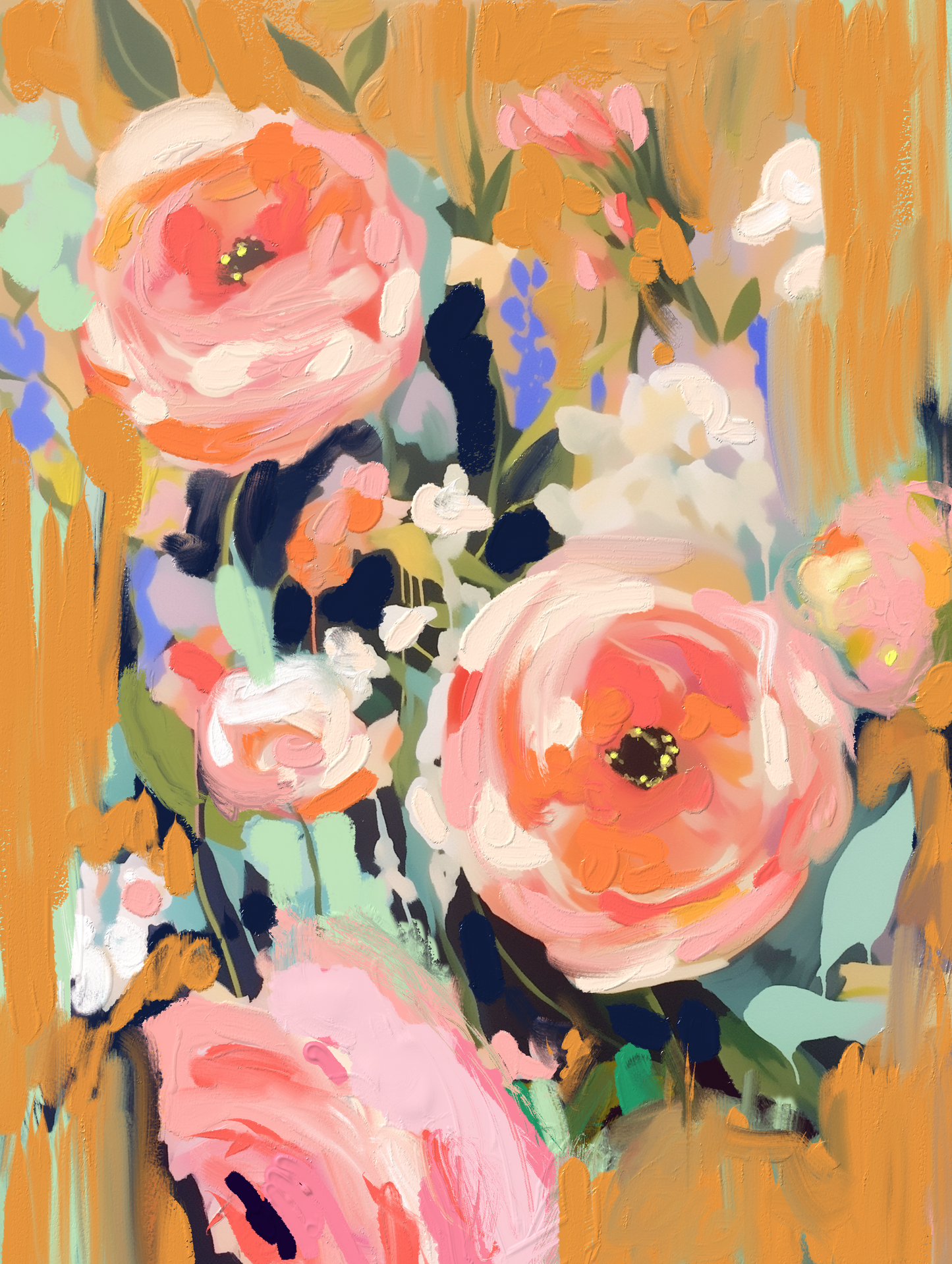 Beneath Apricot Skies - Original Painting