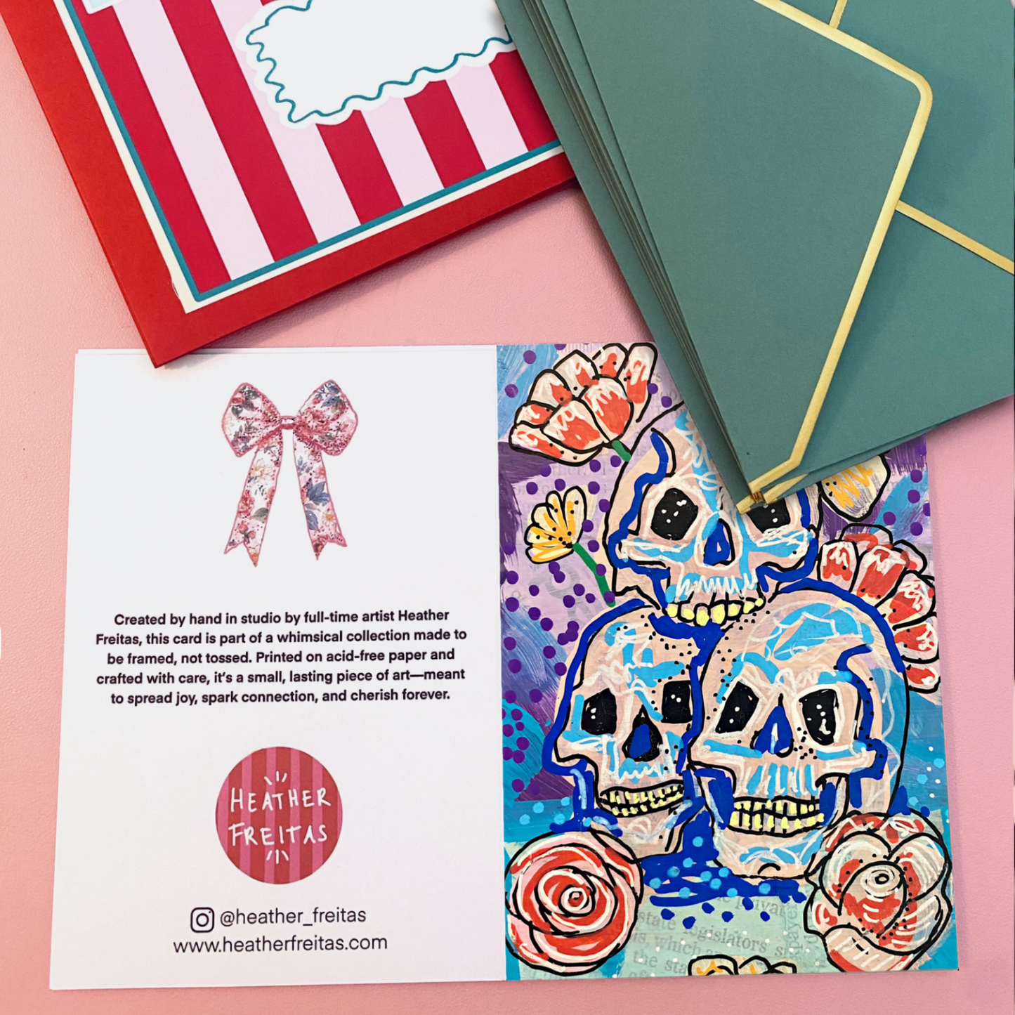 Three Skulls - Greeting Card / Fine Art Print
