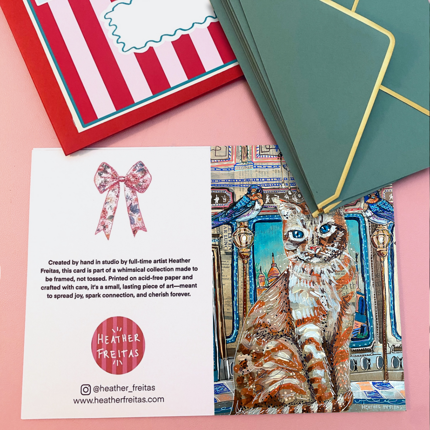 Royal Castle Cat - Greeting Card / Fine Art Print