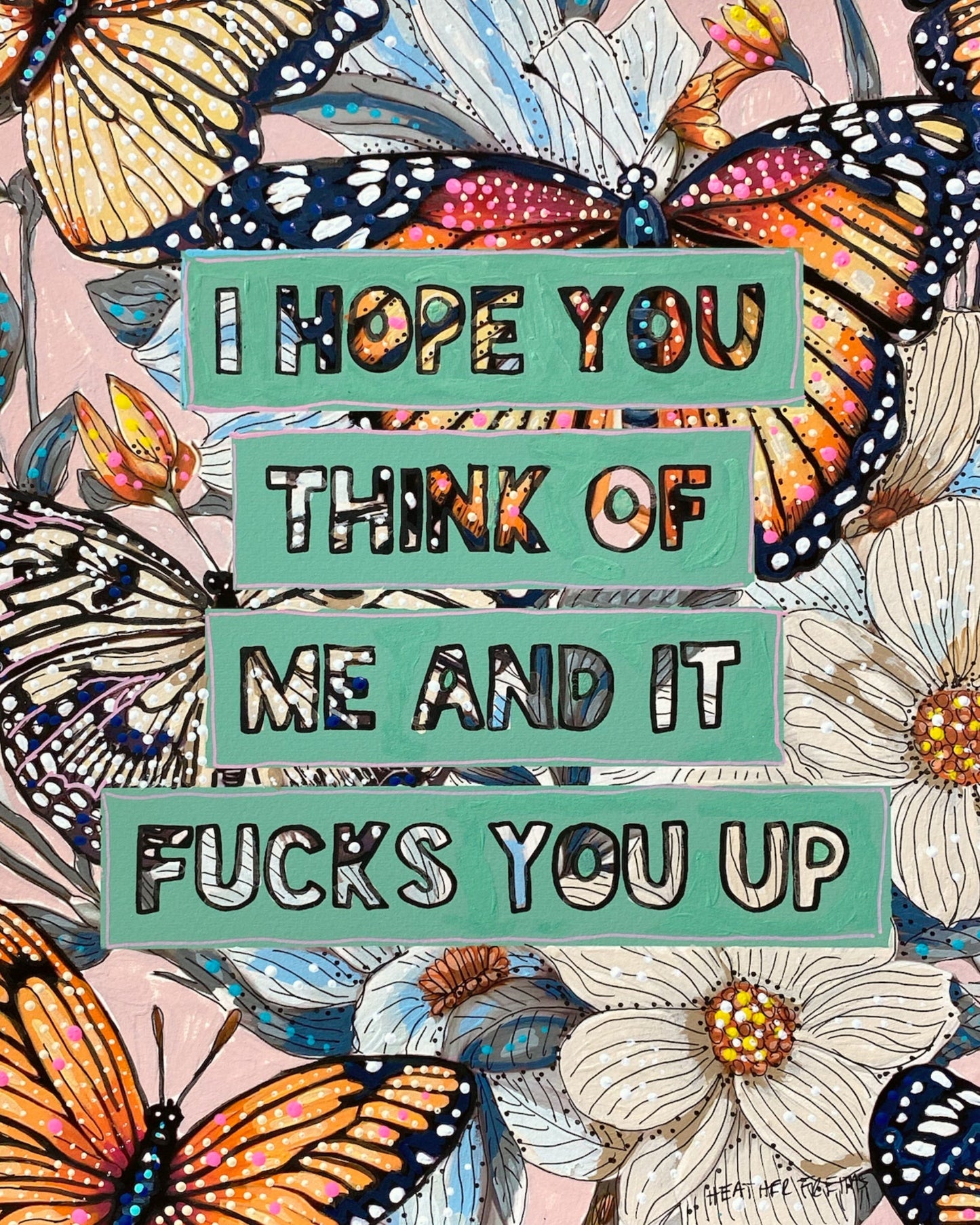 I Hope You Think Of Me ( Original Painting )