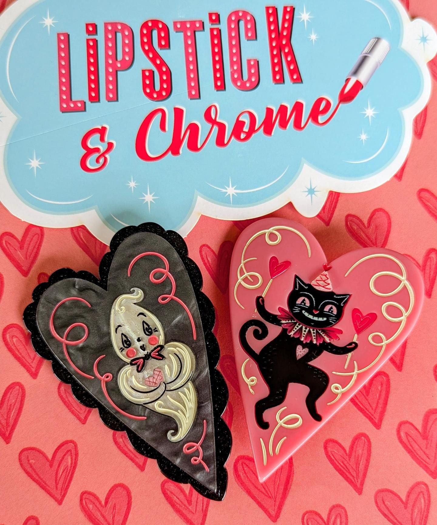 Haunted Heart Brooch by Johanna Parker x Lipstick & Chrome