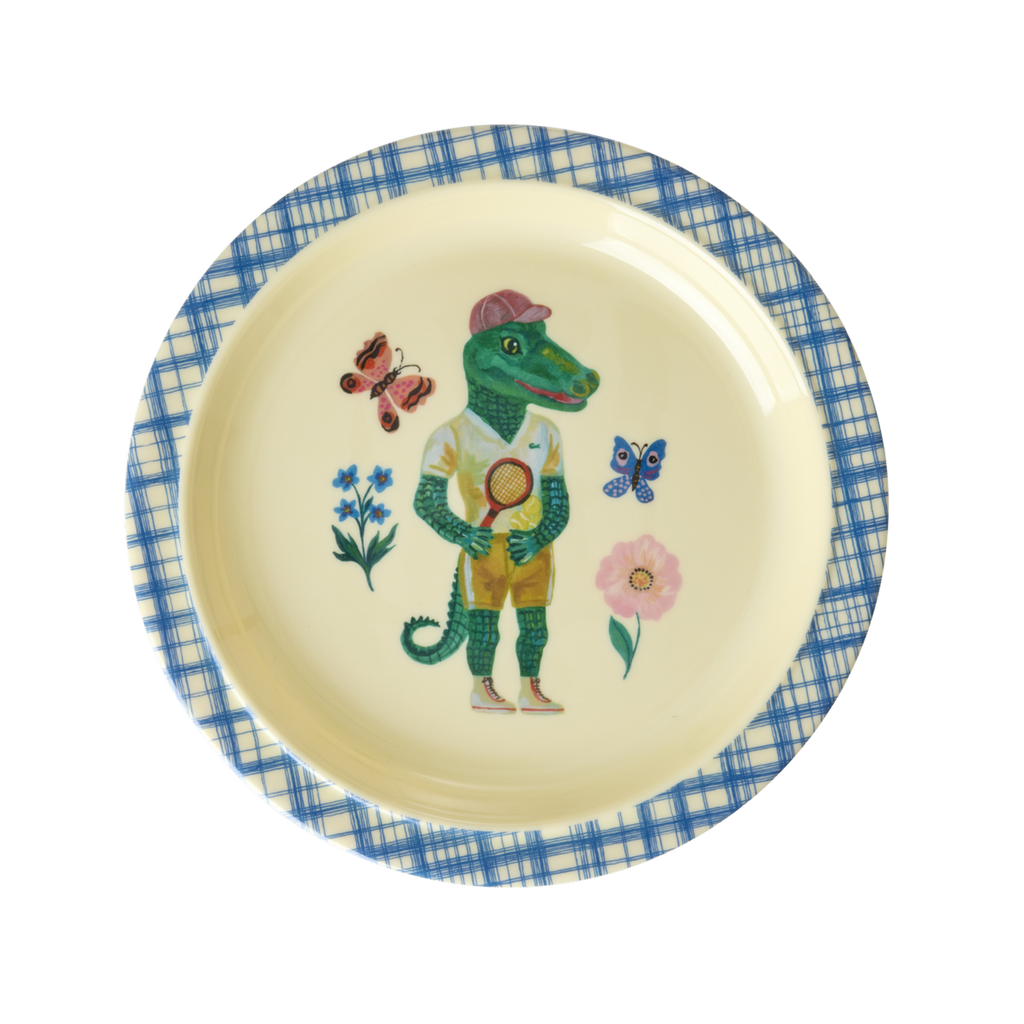 Kids Plate - Blue - Nathalie Lété Print