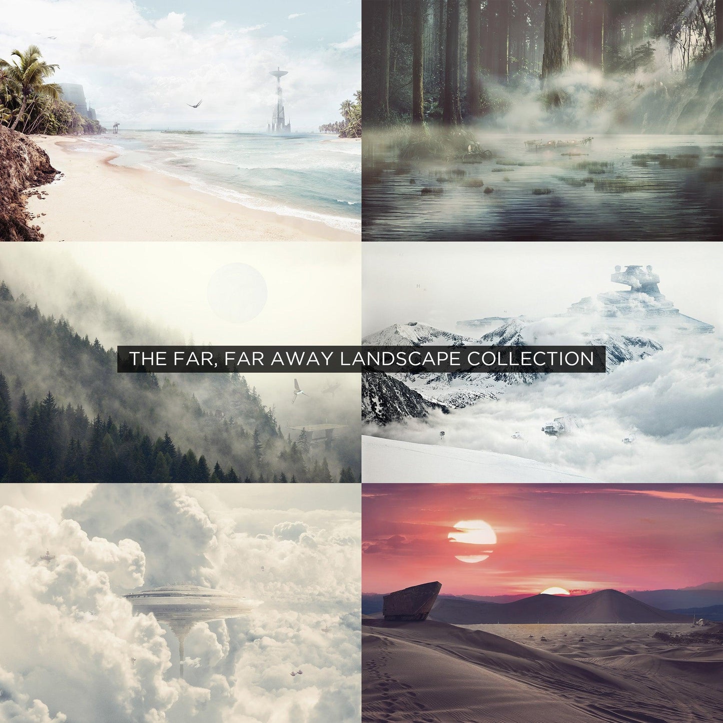 Endor Forest Moon Star Wars Art Print