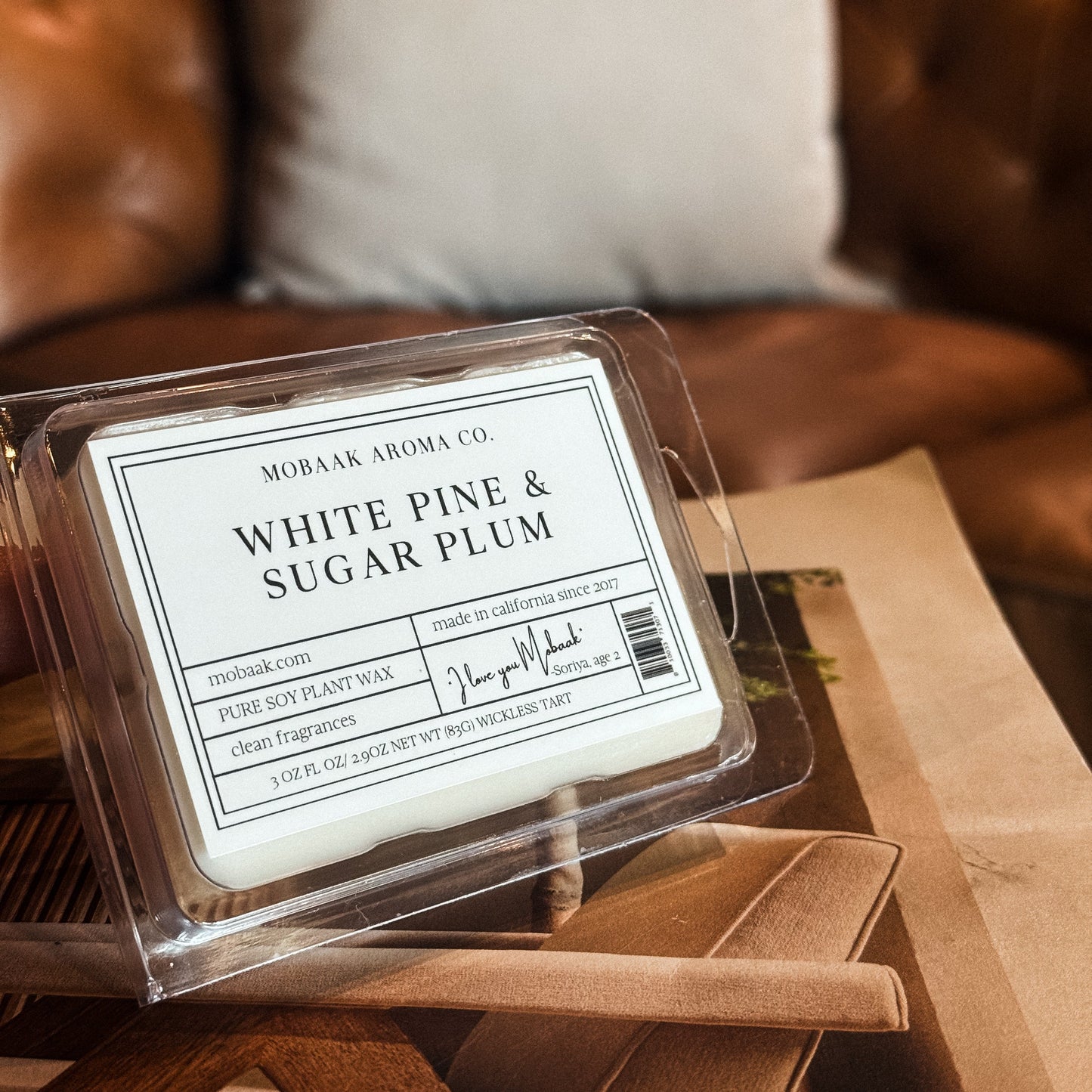 White Pine & Sugar Plum Wickless Tart
