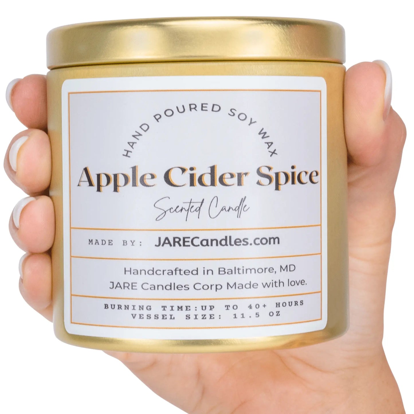 Apple Cider Spice - Cinnamon, Clove, Nutmeg - Soy Wax Scented Candle