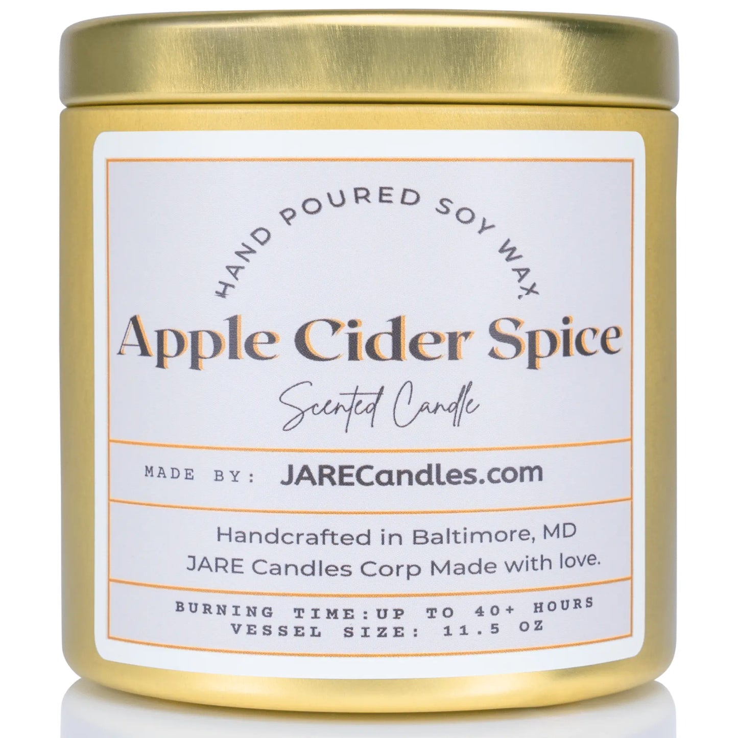 Apple Cider Spice - Cinnamon, Clove, Nutmeg - Soy Wax Scented Candle