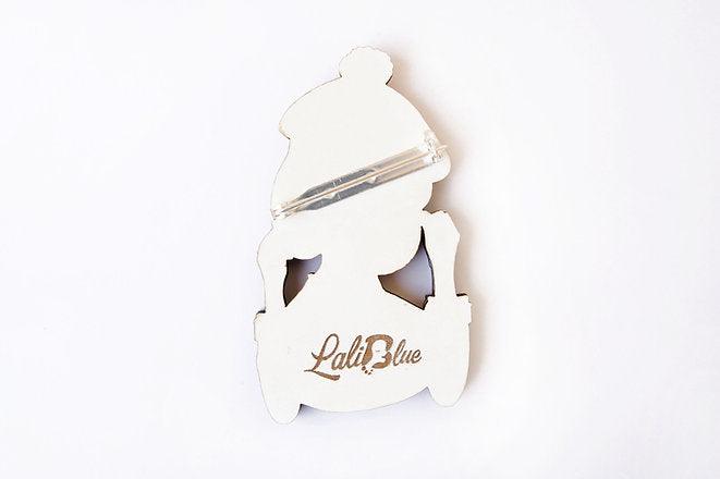 Autumn girl brooch by Laliblue
