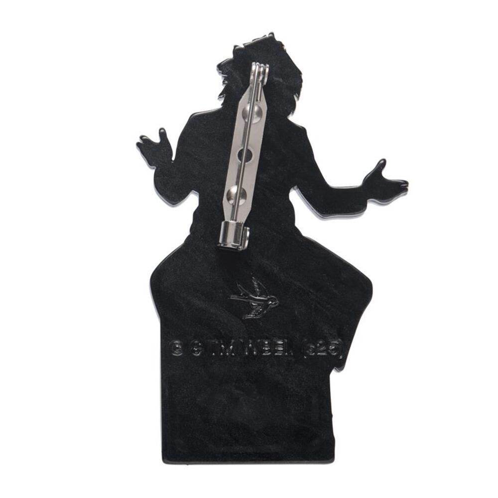 Beetlejuice Brooch by Erstwilder