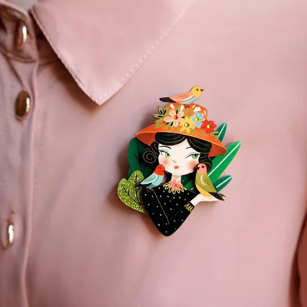 Bird Lover Brooch by Laliblue