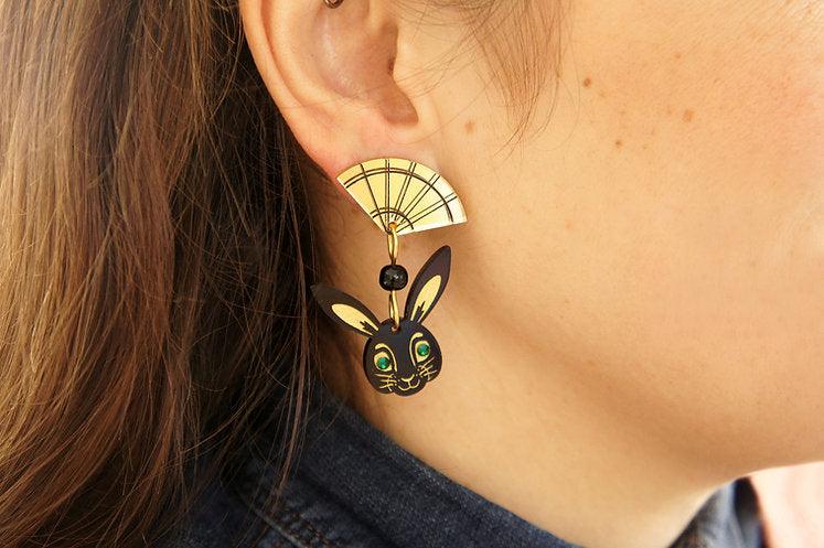 Chinese Year of the Rabbit Earrings by Laliblue