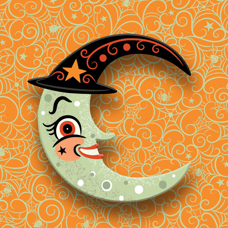 Witchy Crescent Moonhilda Brooch by Johanna Parker x Lipstick & Chrome