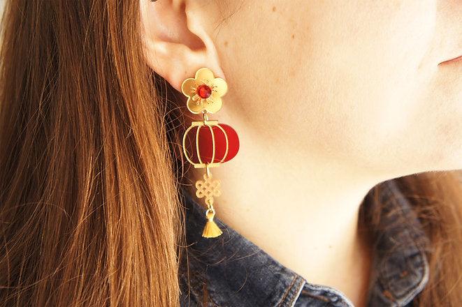 Lantern Party Earrings by Laliblue