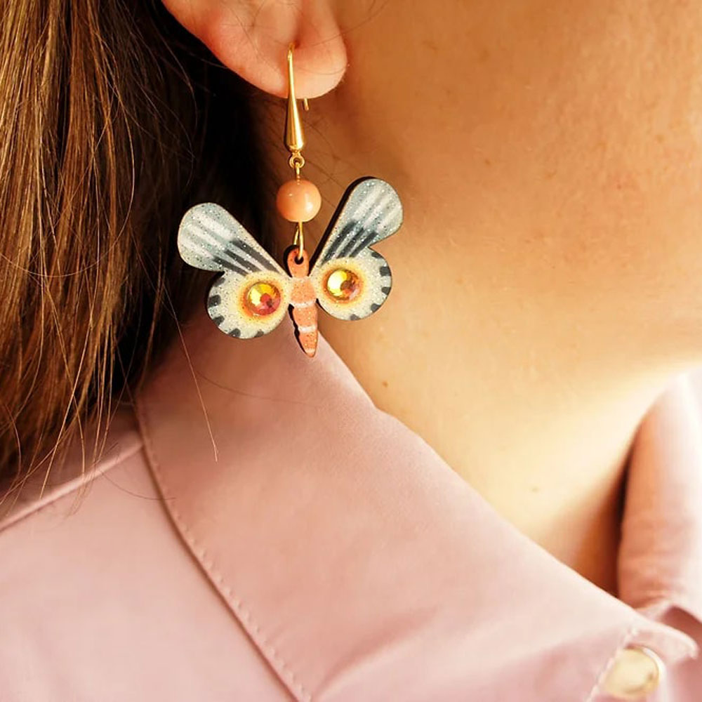 Multicolor Butterfly Earrings by Laliblue