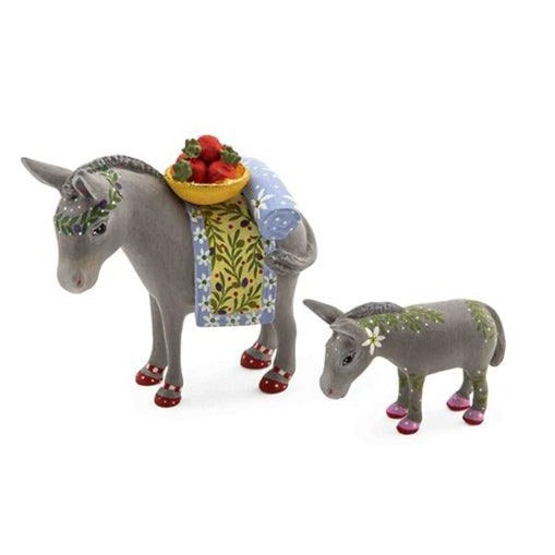 Nativity Mother & Baby Donkey Mini Figures by Patience Brewster