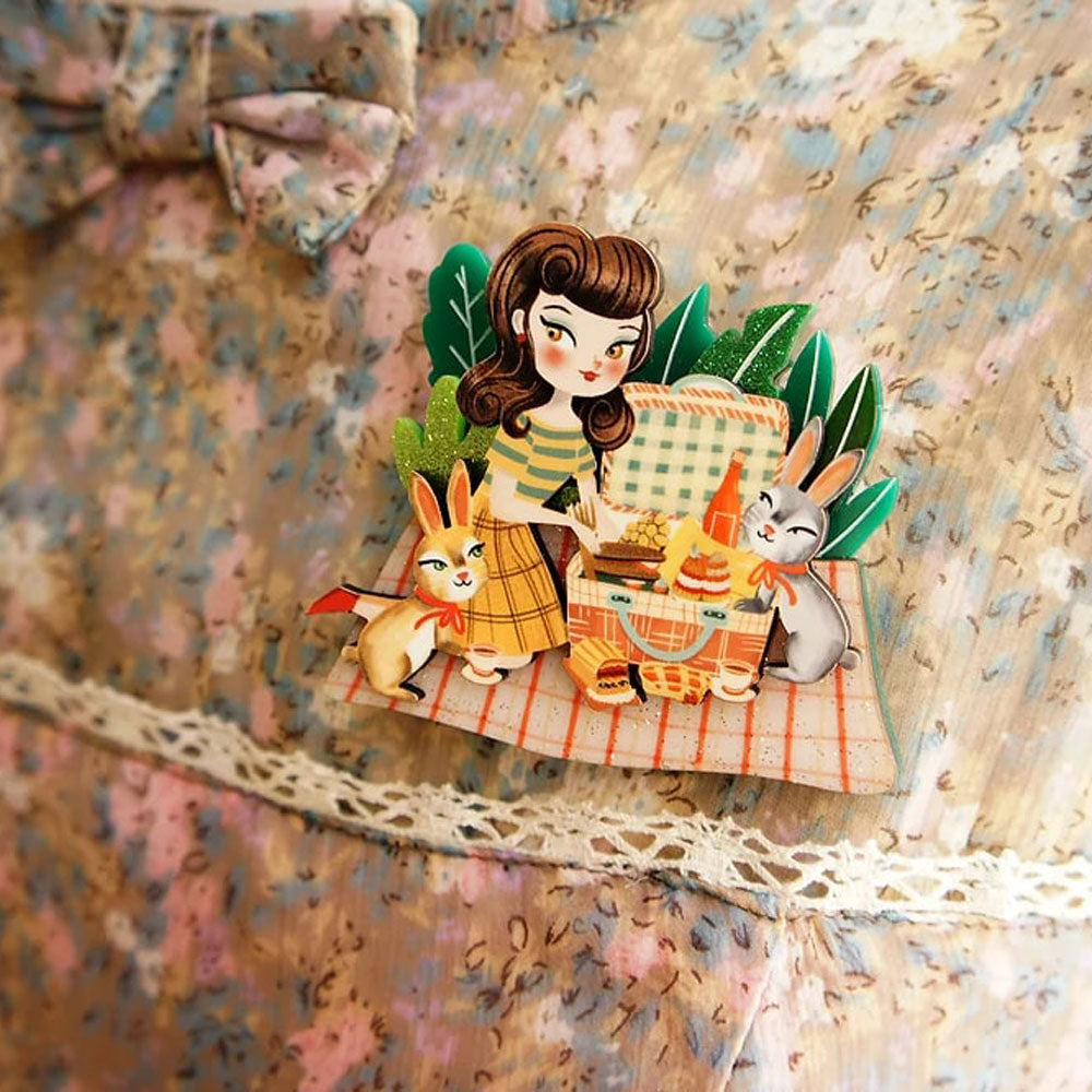 Picnic Brooch by Laliblue