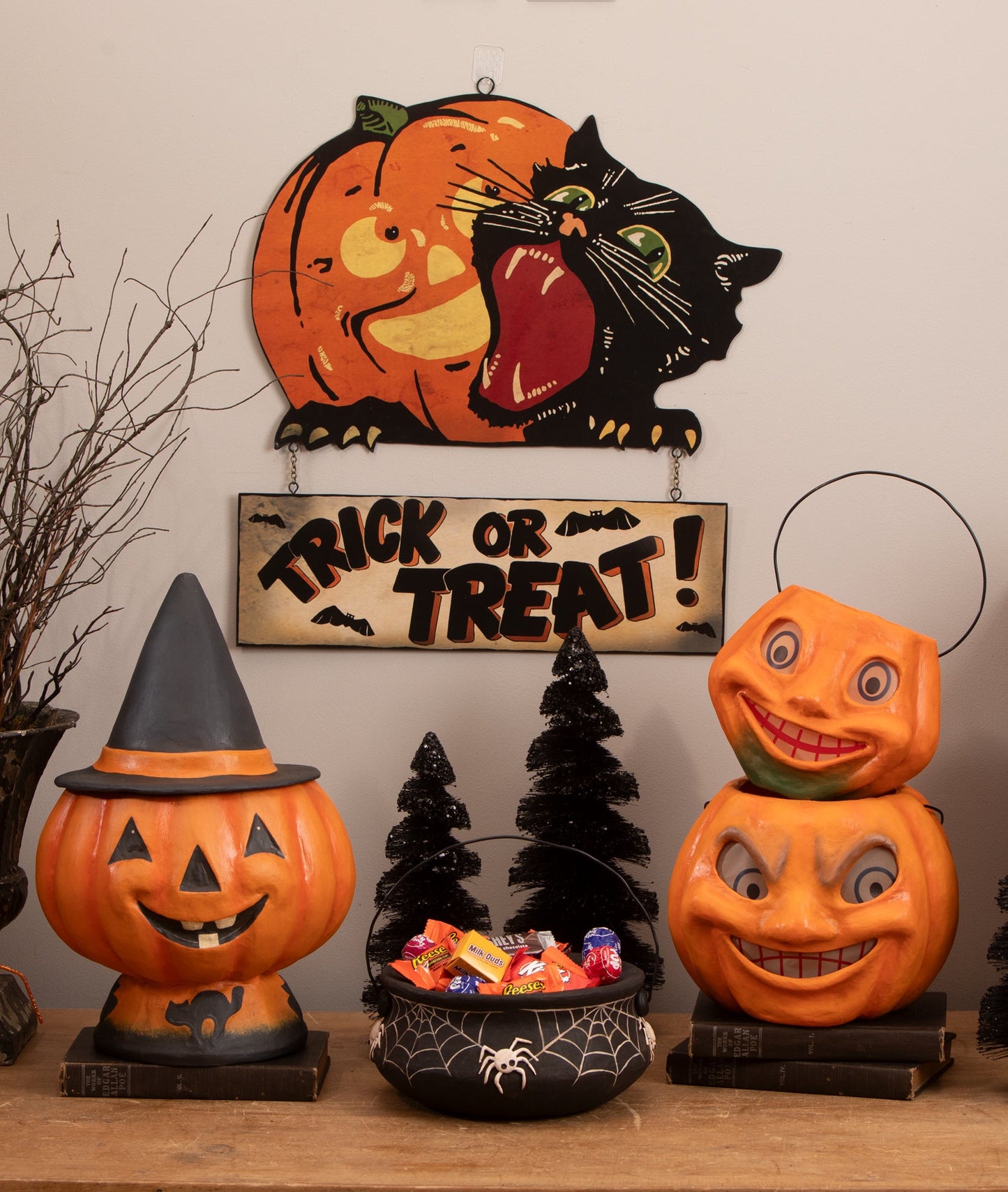 Trick or Treat Tin Sign | Halloween Decor | Bethany Lowe