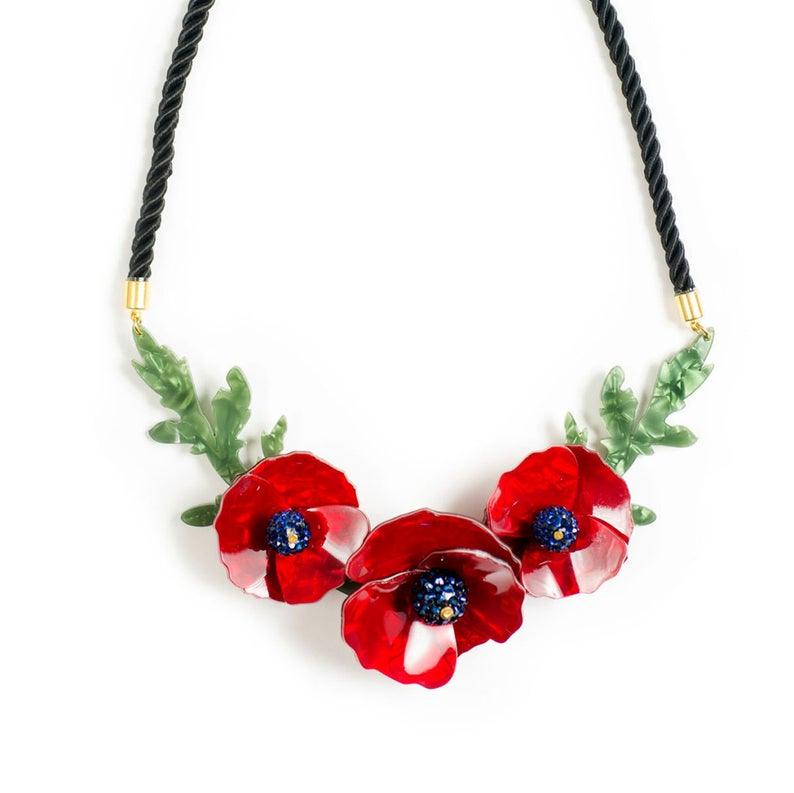 Poppies Necklace by Laliblue