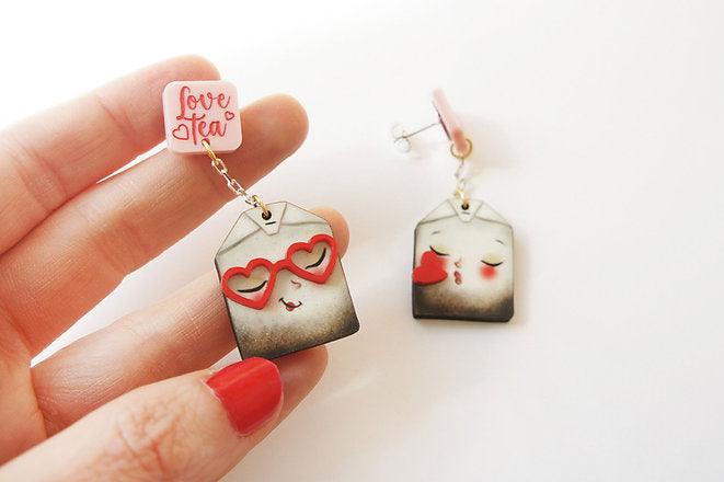 Tea of Love Earrings by Laliblue