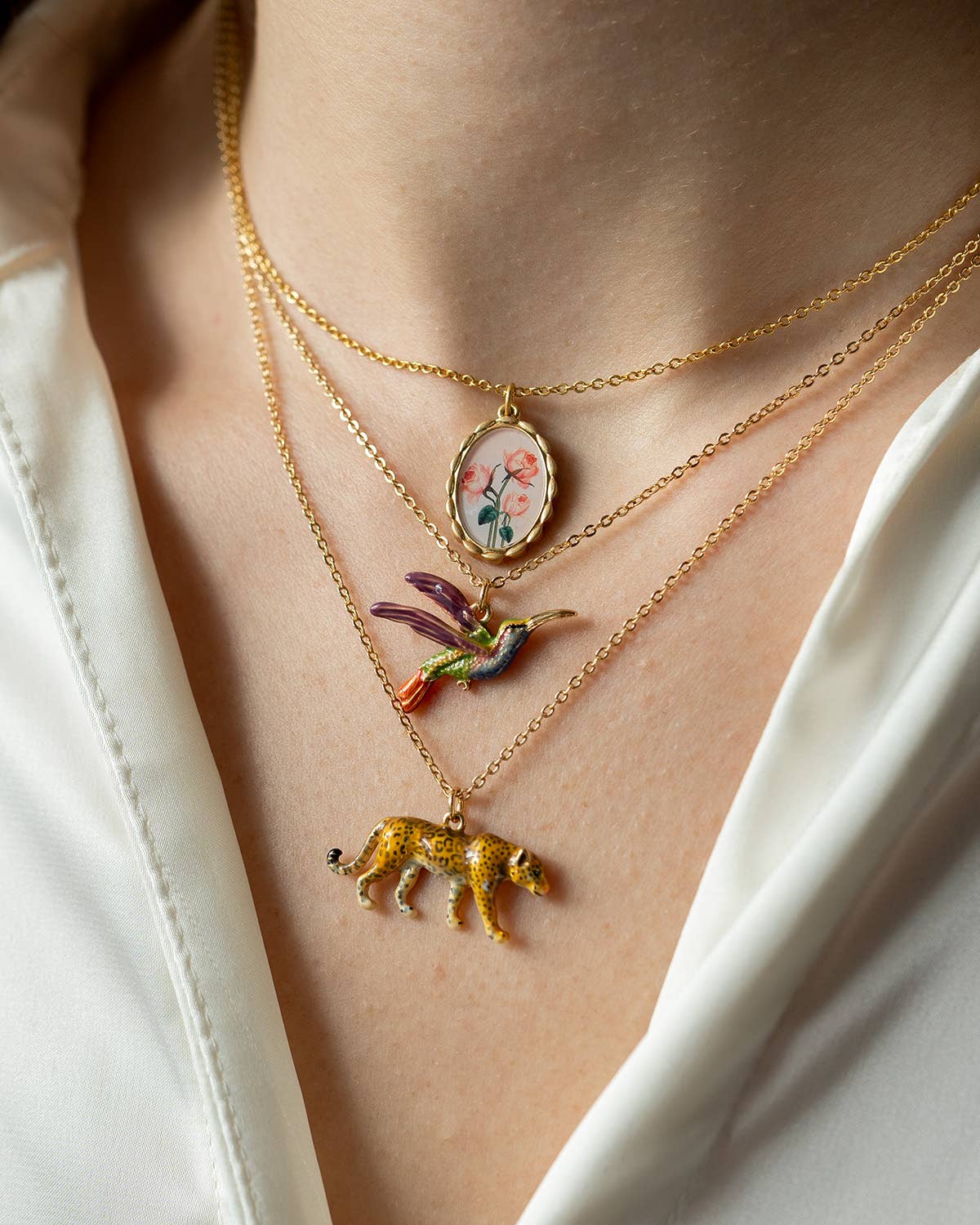 FABLE Hummingbird Pendant Necklace