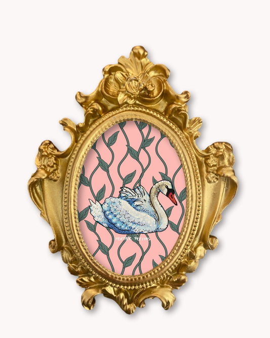 Swan - Mini framed print