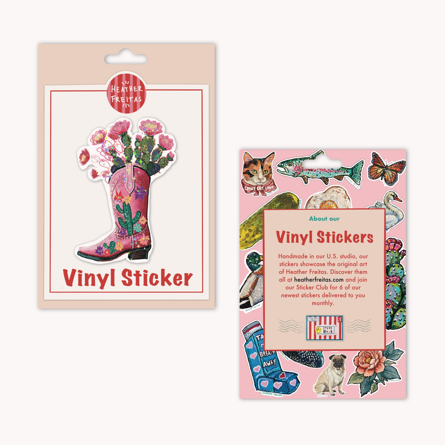 Cactus Boot Sticker
