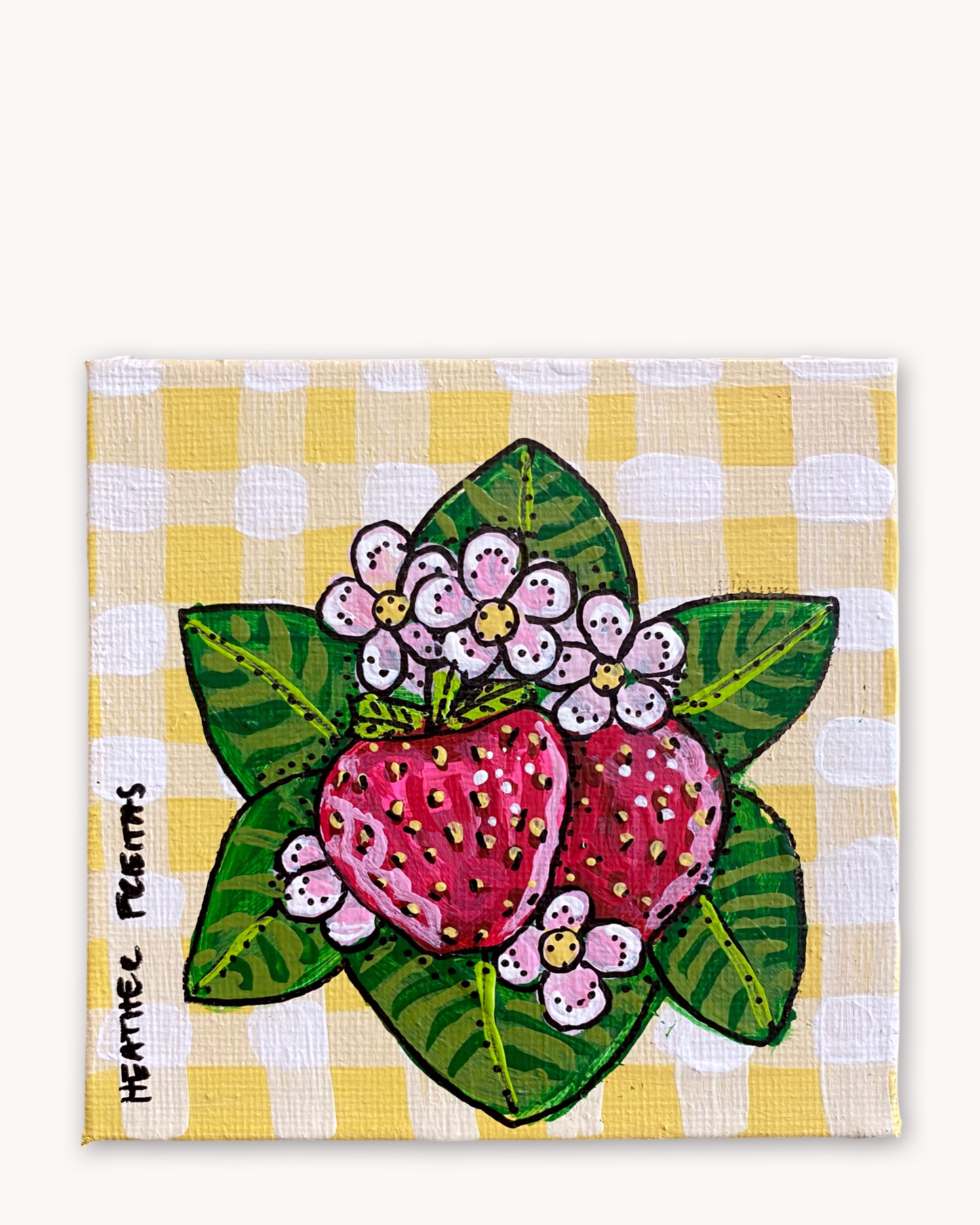 Strawberry Blossoms ( Original Painting )
