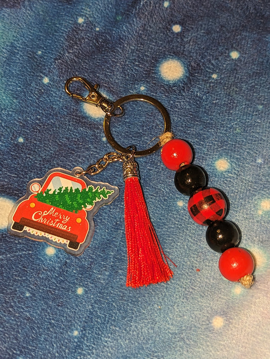 Christmas Tree Car Keychain