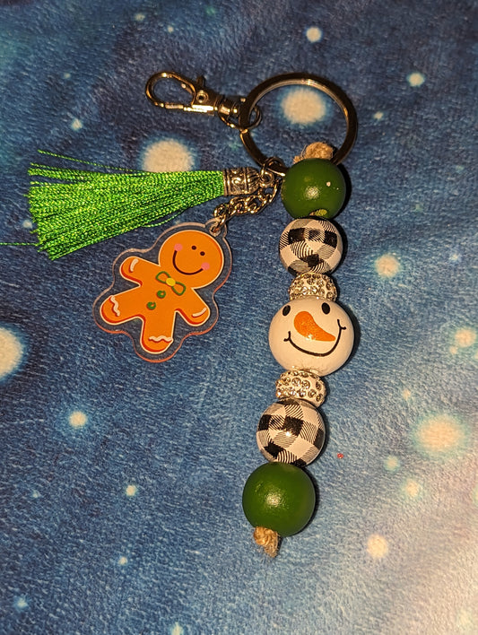 Christmas Gingerbread Man Keychain