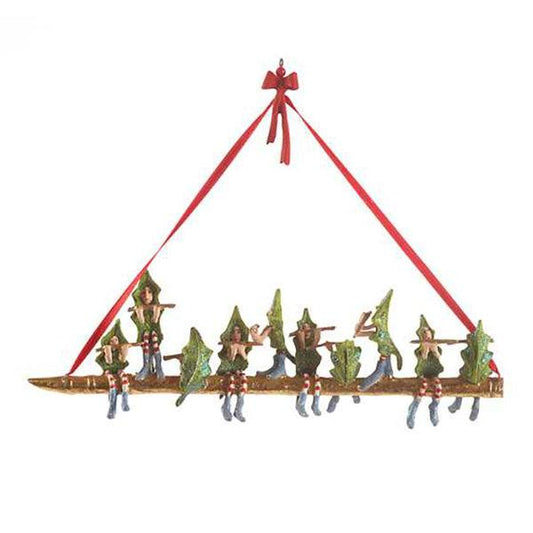 12 Days 10 Pipers Piping Ornament by Patience Brewster