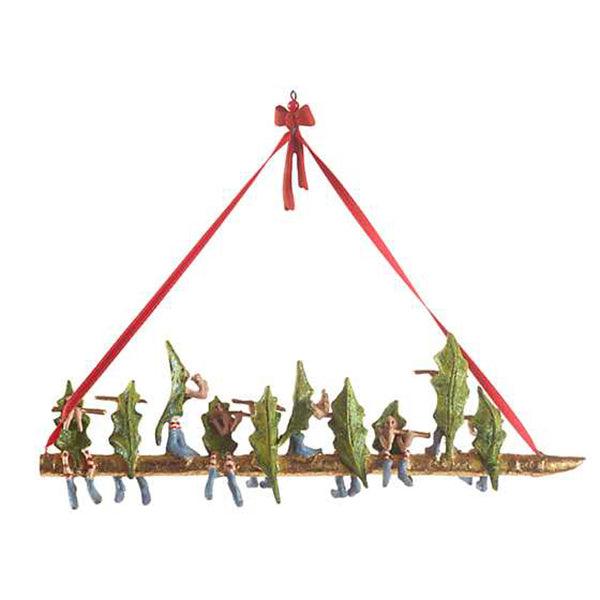 12 Days 10 Pipers Piping Ornament by Patience Brewster