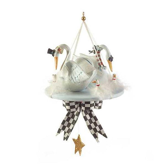 12 Days 7 Swans a-Swimming Ornament by Patience Brewster