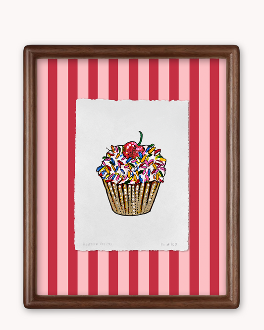 Cupcake Limited Edition Framed Print