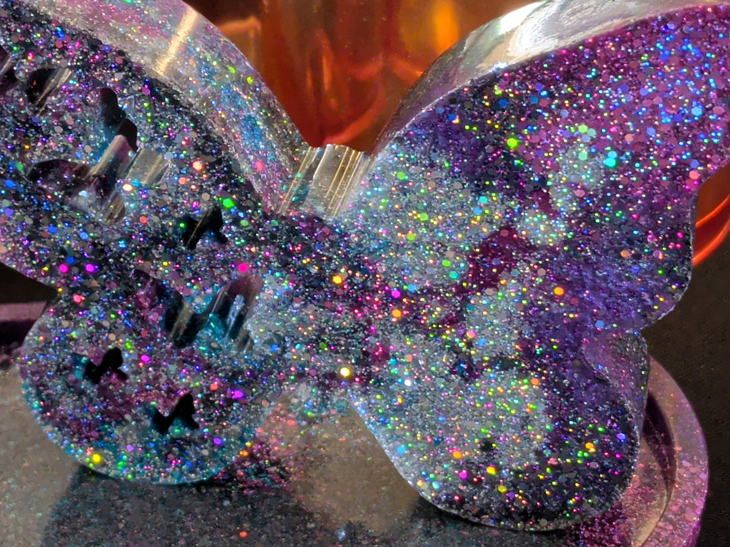 3 piece butterfly vase tray decor