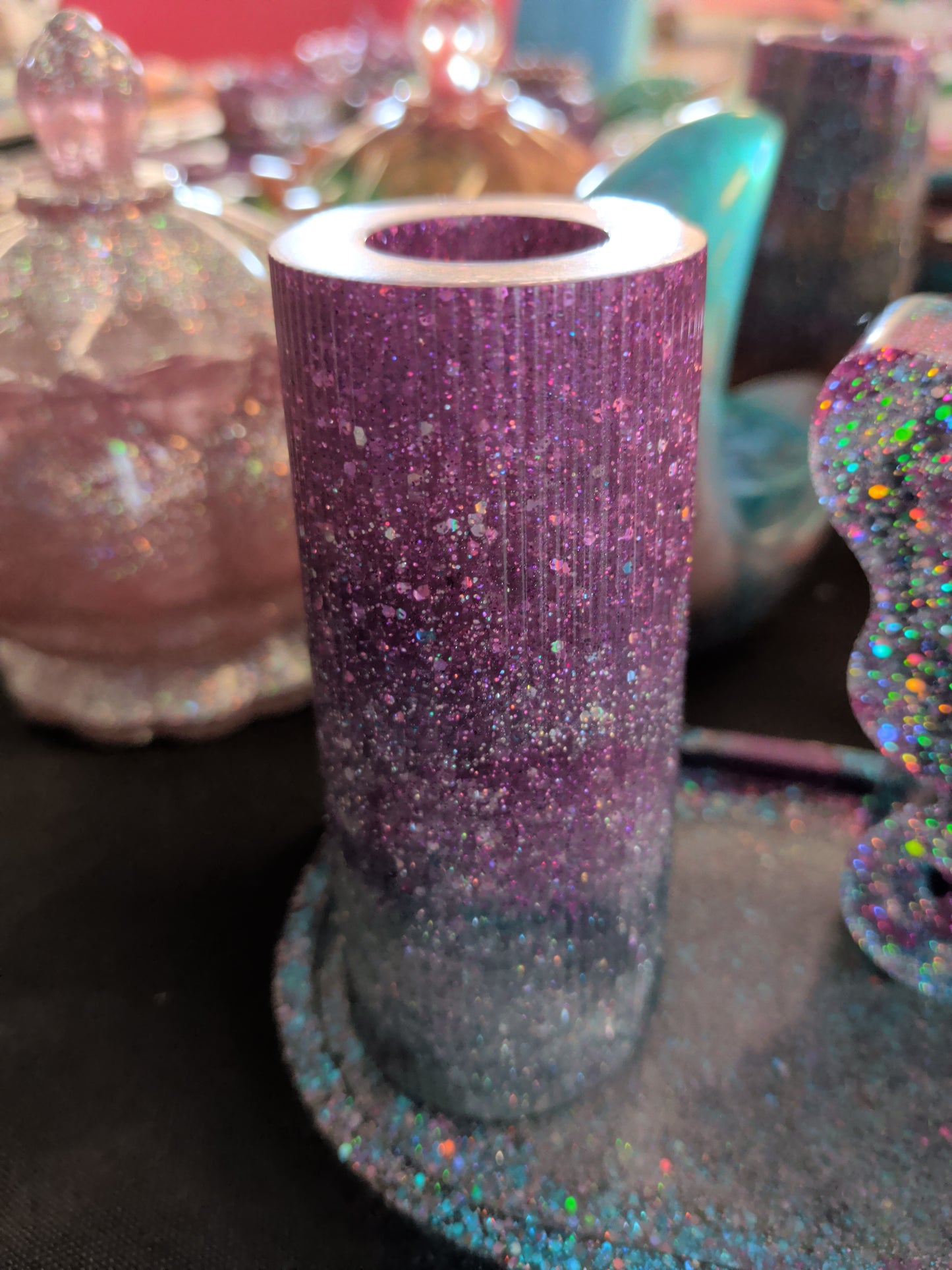 3 piece butterfly vase tray decor