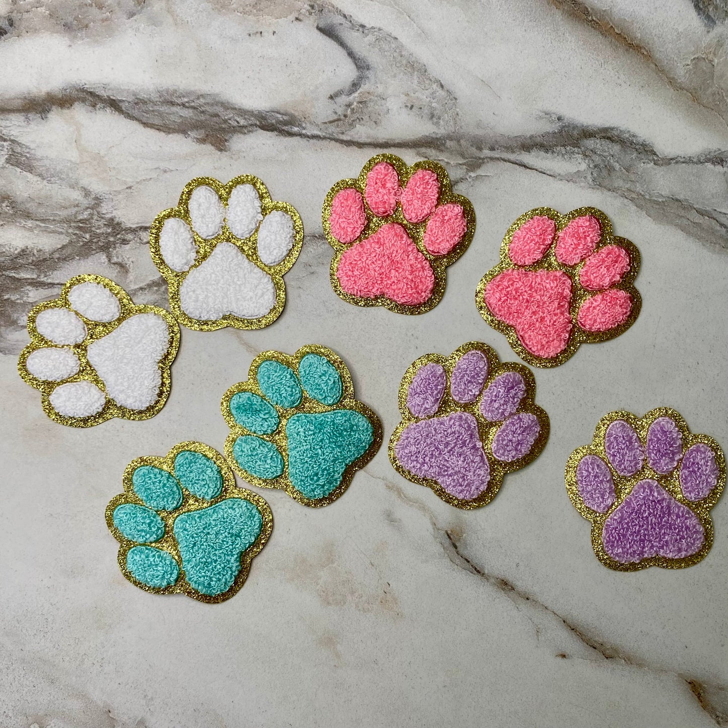 Chenille Patches - Paw Print