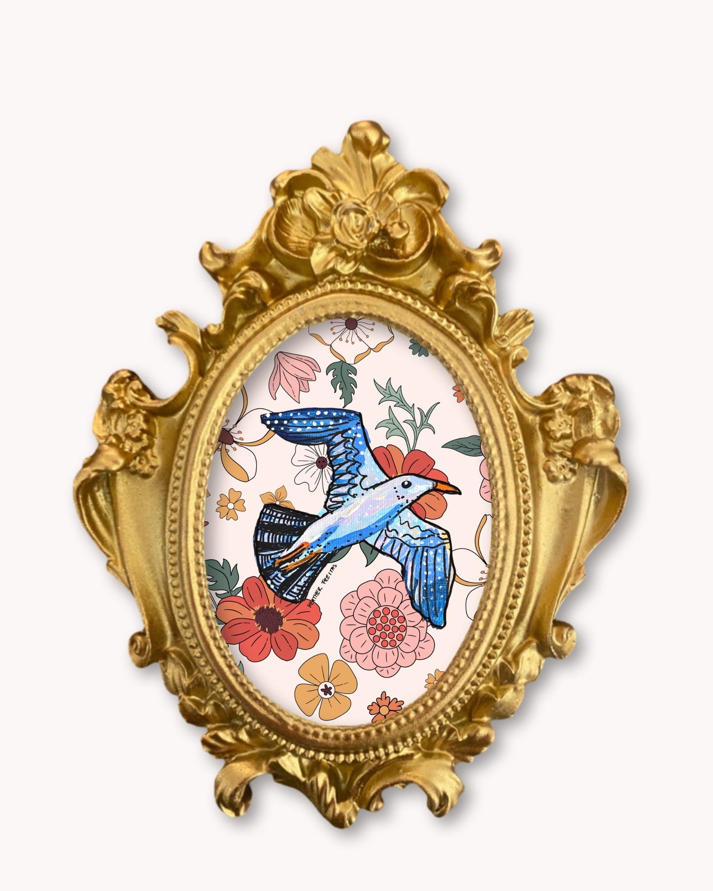 Seagull - Mini framed print