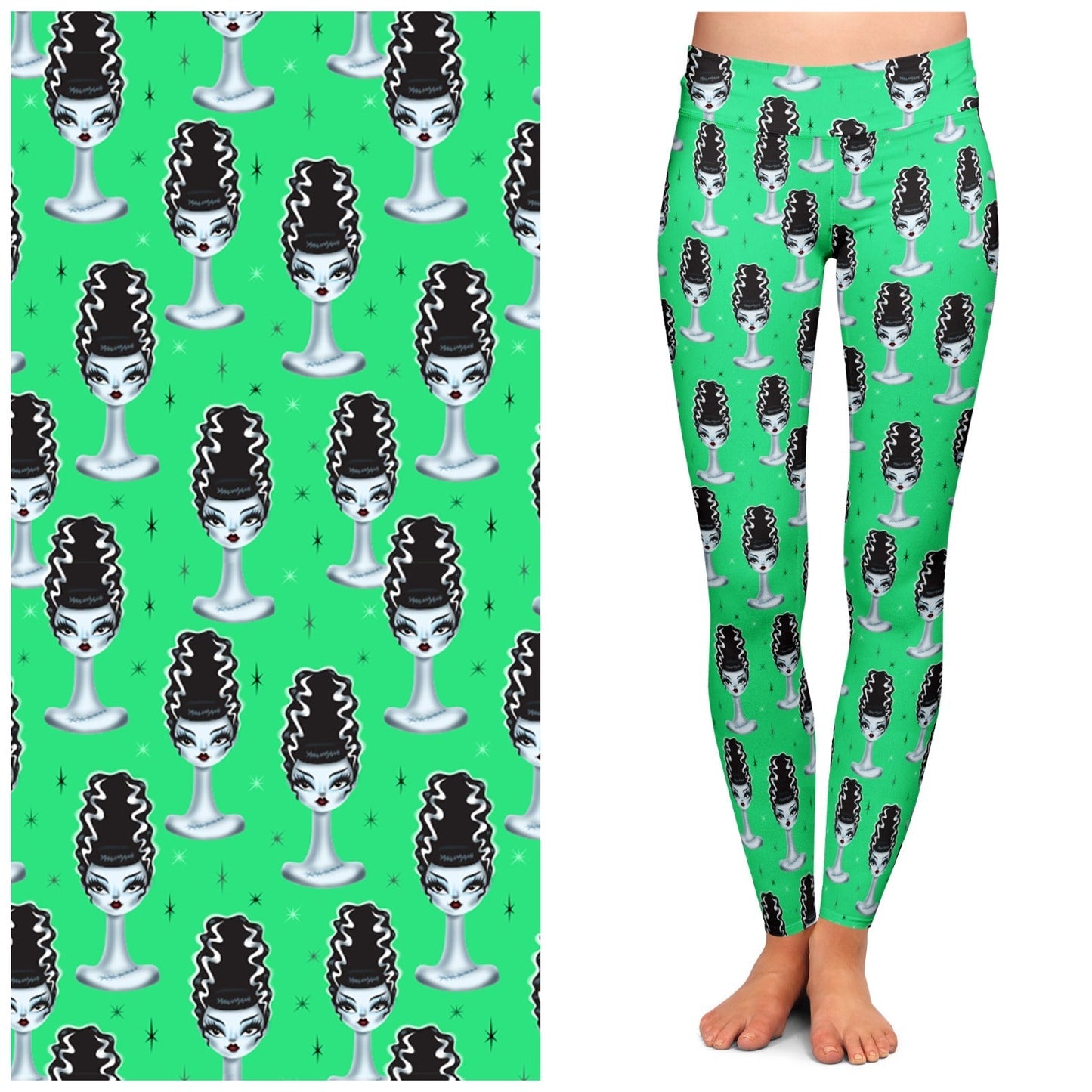 "Frank's Bride" Leggings by Miss Fluff x Lipstick & Chrome TC2
