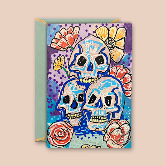 Three Skulls - Greeting Card / Fine Art Print