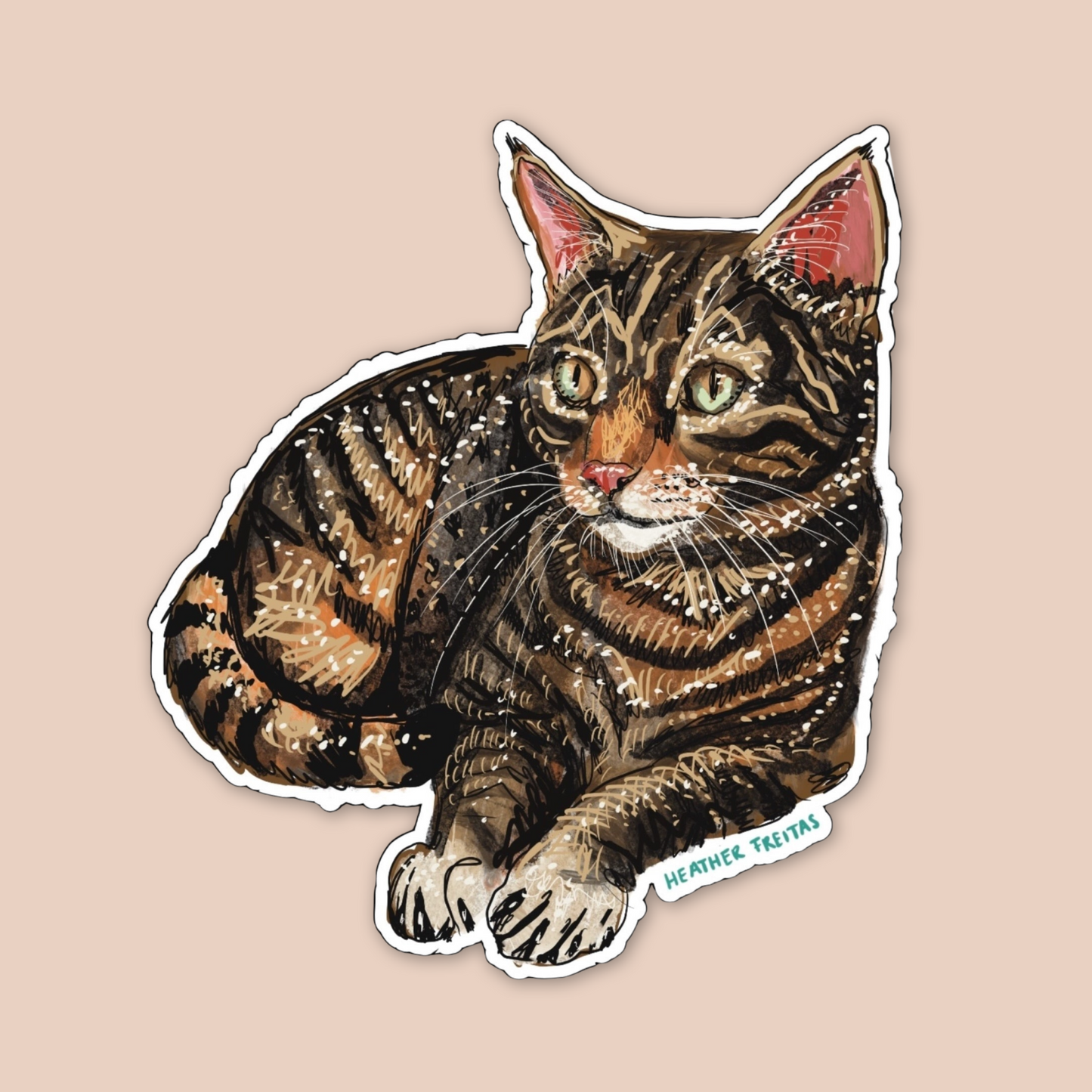 Brown Tabby Sticker