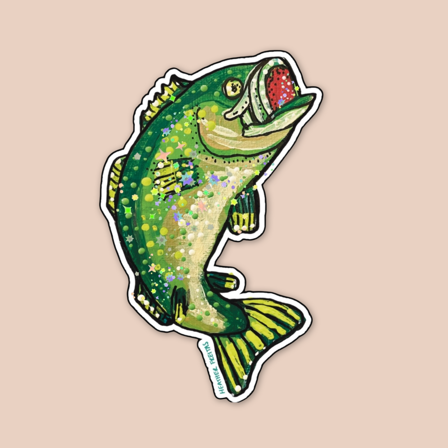 Bass Fish Sticker