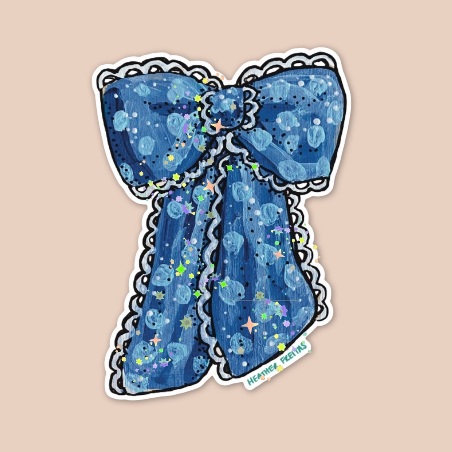 Blue Ribbon Sticker