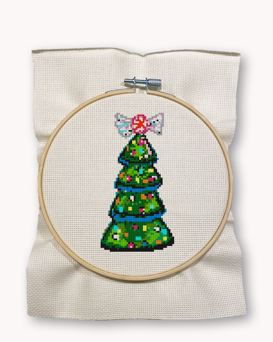 Christmas Tree Cross Stitch Kit ( LG 5 inch )