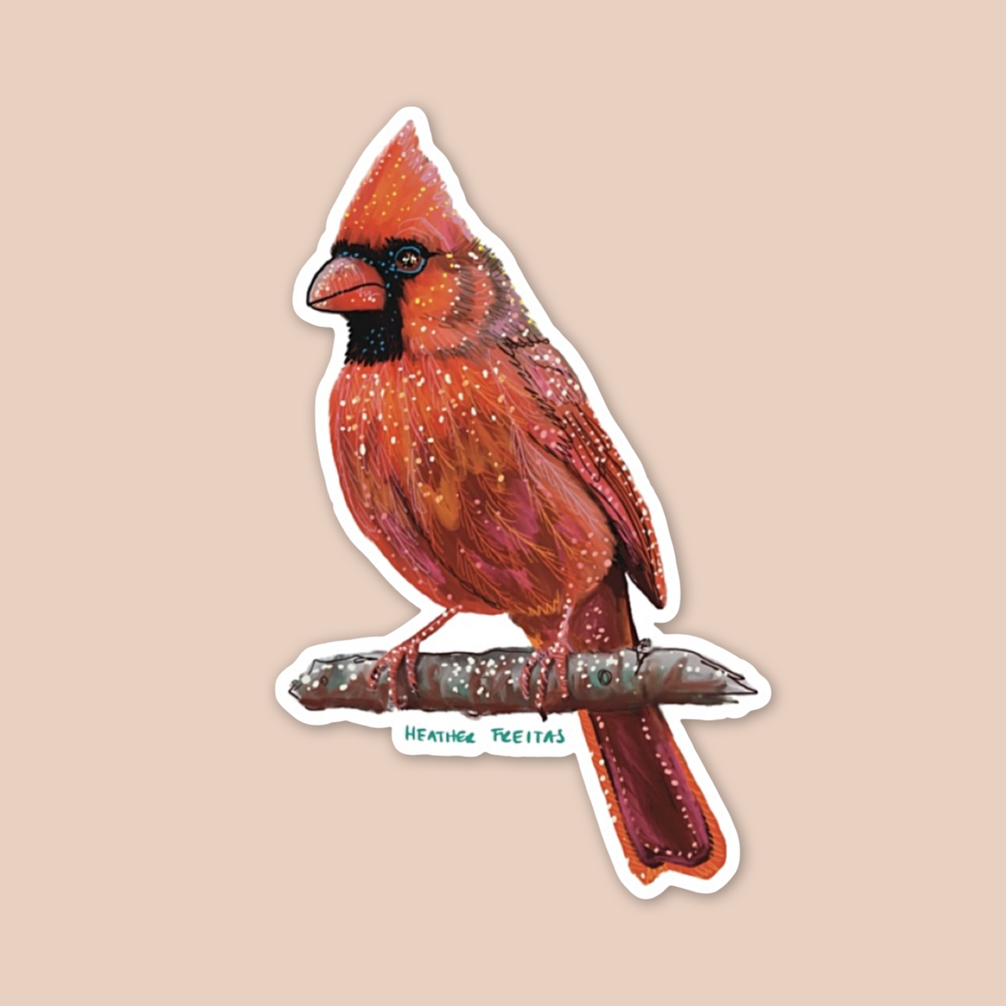 Cardinal Sticker