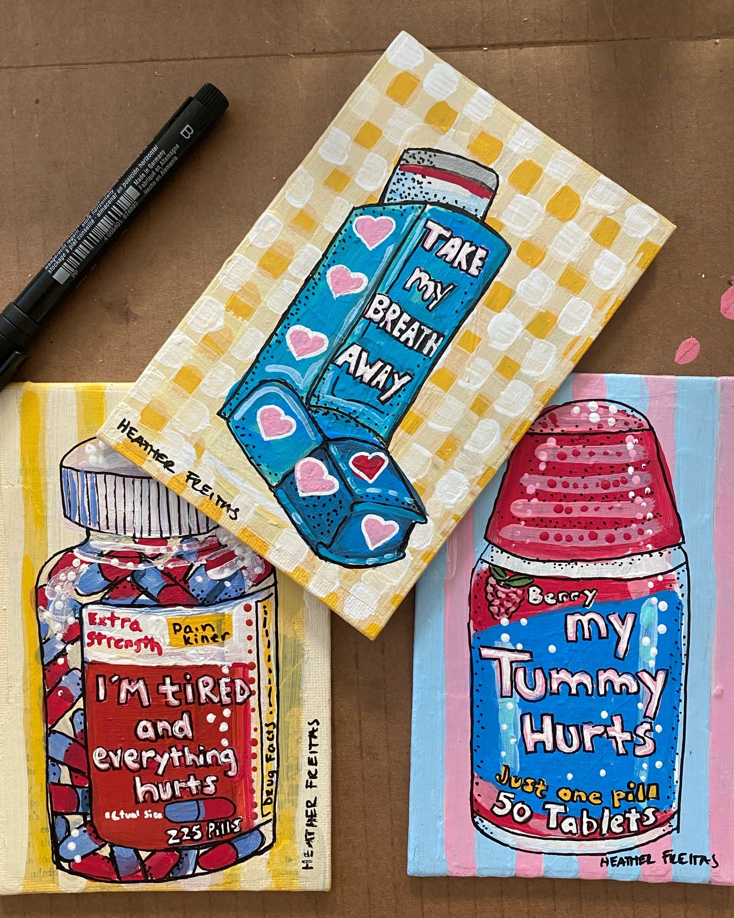 Take My Breath Away Inhaler ( Original Painting )