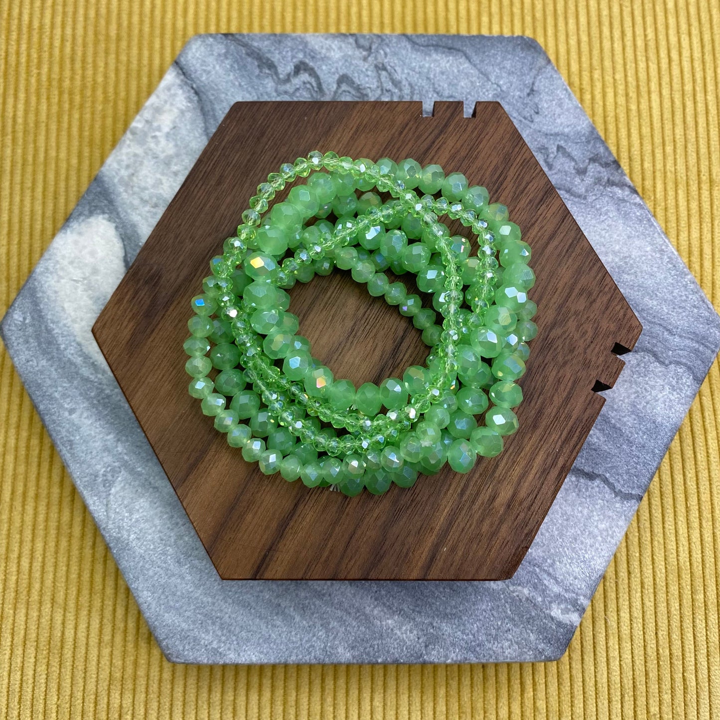 Bracelet Pack - Green Bead