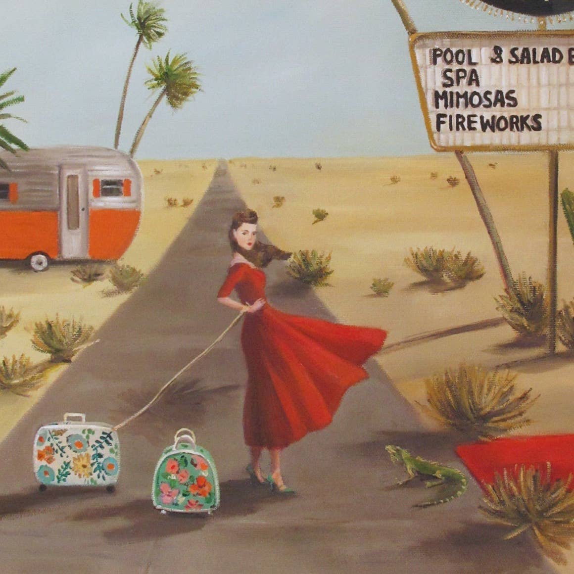 Desert Queen Motel Art Print 8.5"x11"