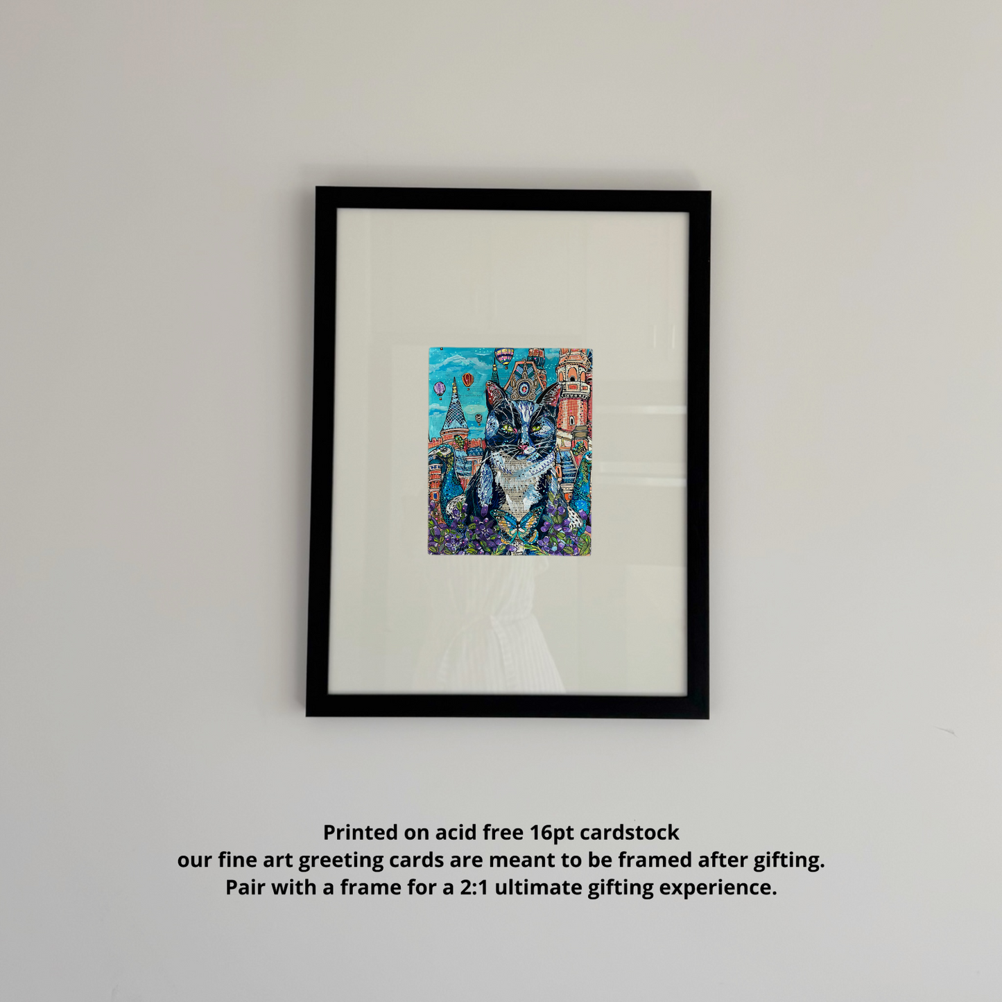 Sky Castle Cat - Greeting Card / Fine Art Print